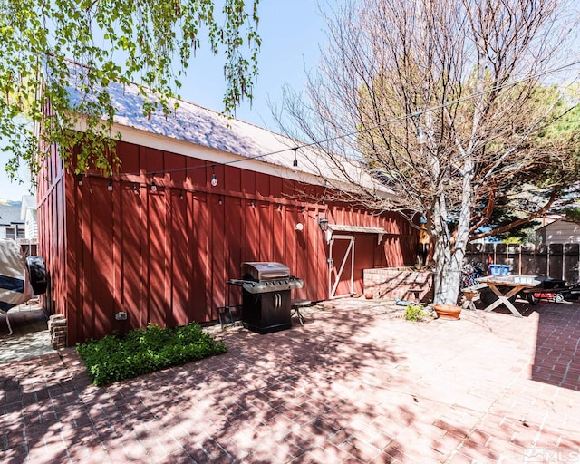 308 Thompson, Carson City, NV 89703 - view of patio with a grill and fence