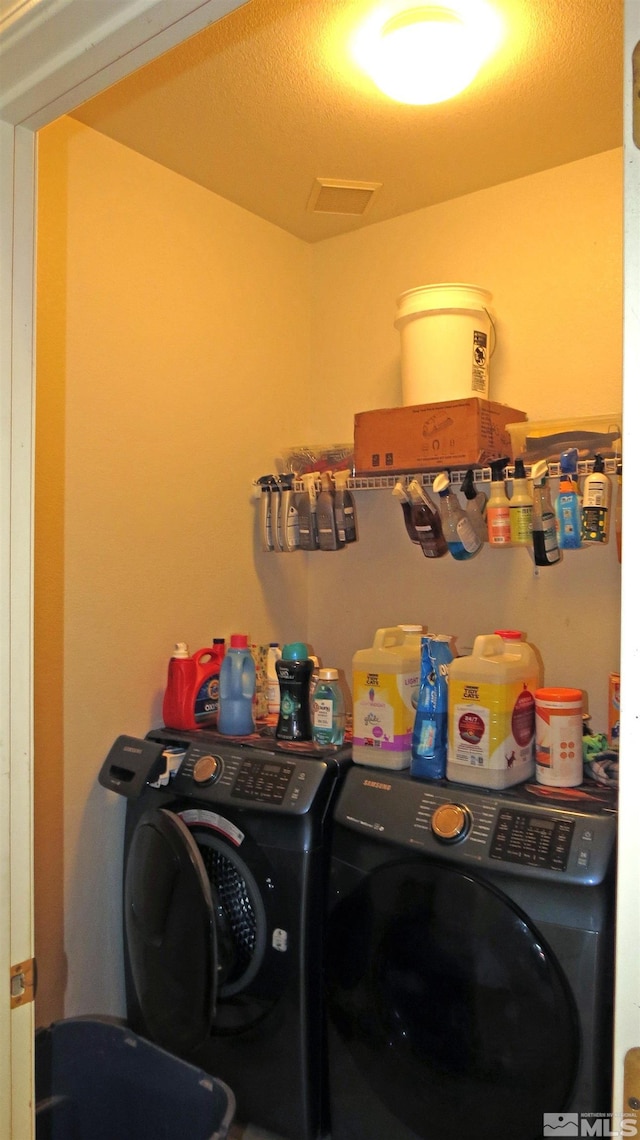 201 Crown Point Dr, Dayton, NV 89403 - washroom with washer and clothes dryer