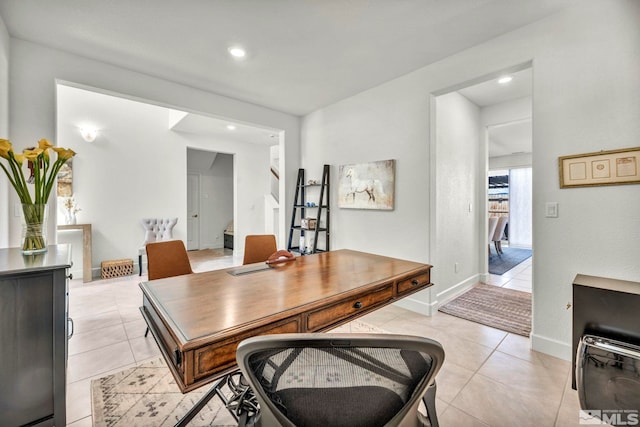 103 Pilot Peak, Carson City, NV 89701 - office area featuring light tile patterned flooring, recessed lighting, and baseboards