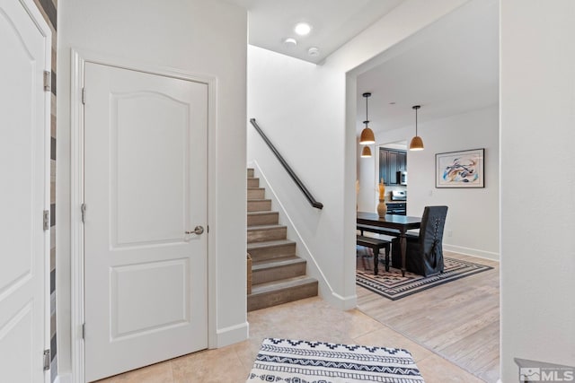 3097 Livorno Dr, Sparks, NV 89434 - stairs featuring baseboards and tile patterned flooring