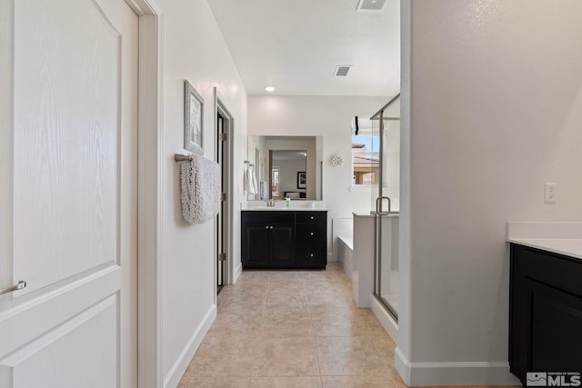 3097 Livorno Dr, Sparks, NV 89434 - hall featuring baseboards, a sink, and light tile patterned floors