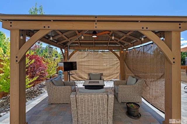 3097 Livorno Dr, Sparks, NV 89434 - view of patio with a gazebo