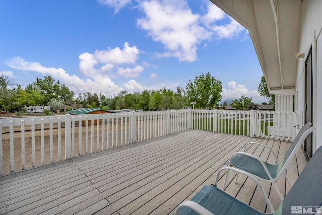 1131 Linda Anne Ct, Gardnerville, NV 89410 - view of wooden deck