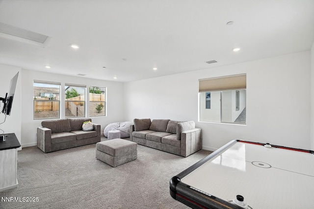 5410 Cactus Quartz Ct, Sparks, NV 89436 - living room with carpet floors, recessed lighting, and baseboards