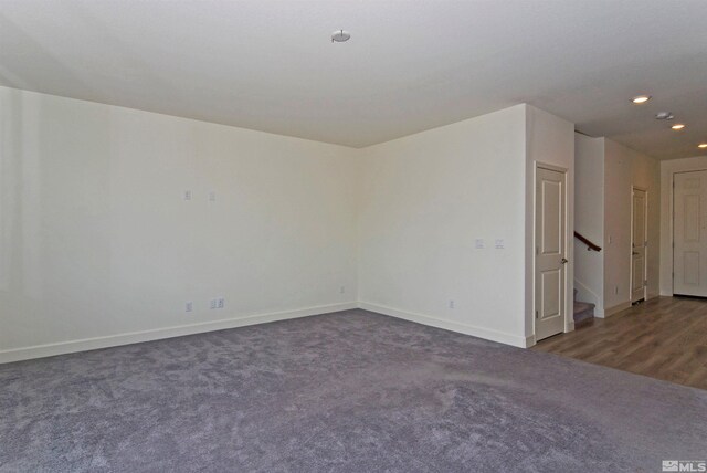 2091 Forest Grove Ln, Sparks, NV 89436 - carpeted empty room featuring recessed lighting, baseboards, and stairs