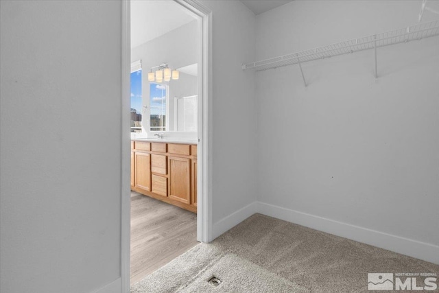 8952 Mahon Dr, Reno, NV 89506 - spacious closet featuring light colored carpet and a sink