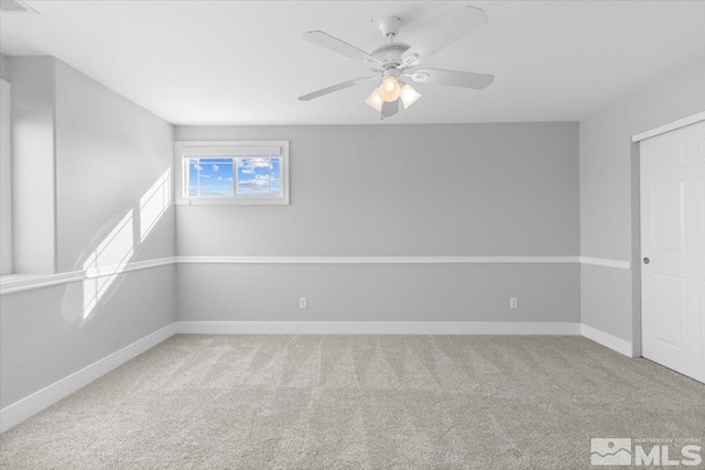 8952 Mahon Dr, Reno, NV 89506 - carpeted empty room with baseboards and a ceiling fan