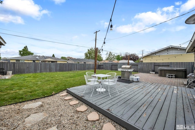 20 E Devere Way, Sparks, NV 89431 - deck with a hot tub and outdoor dining space