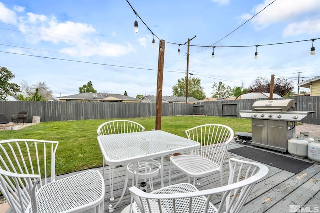 20 E Devere Way, Sparks, NV 89431 - wooden terrace featuring area for grilling and outdoor dining area