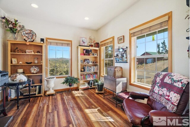 2045 Flint Rd, Reno, NV 89521 - living area featuring wood finished floors, plenty of natural light, recessed lighting, and baseboards