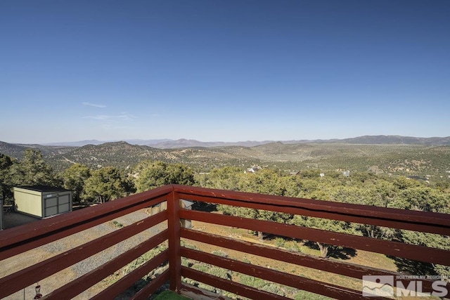 view of mountain background