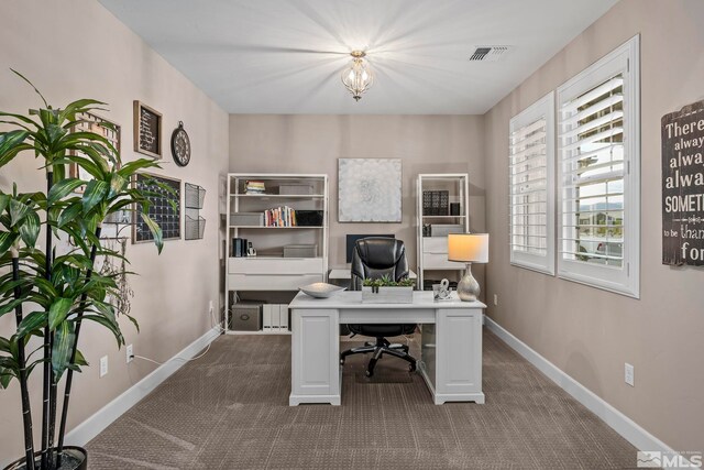 3325 Show Jumper Ln, Reno, NV 89521 - office area with dark carpet and baseboards