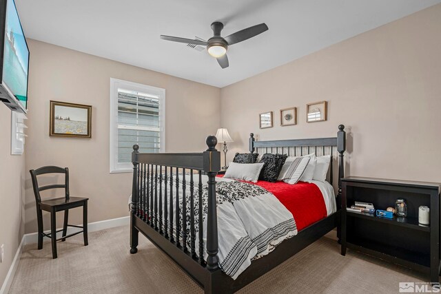 3325 Show Jumper Ln, Reno, NV 89521 - carpeted bedroom featuring baseboards and a ceiling fan