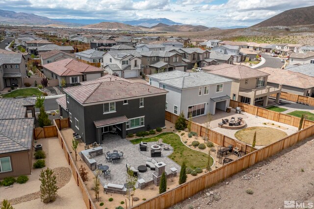 3325 Show Jumper Ln, Reno, NV 89521 - aerial view of residential area with mountains