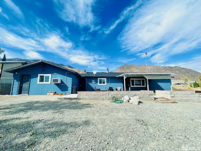 220 Pamela Dr, Walker Lake, NV 89415 - ranch-style house featuring a mountain view and a wall unit AC