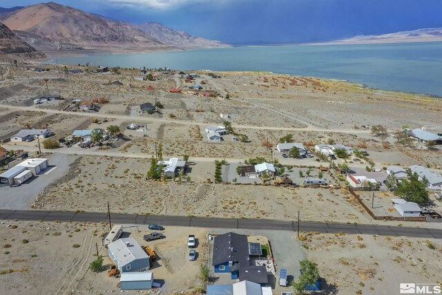 220 Pamela Dr, Walker Lake, NV 89415 - aerial overview of property's location featuring a water and mountain view