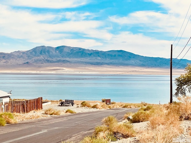 220 Pamela Dr, Walker Lake, NV 89415 - water view featuring a mountain backdrop