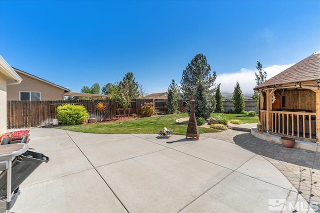 9185 Raytheon Ct, Reno, NV 89506 - view of patio / terrace with a gazebo