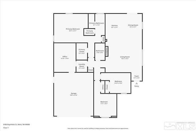 9185 Raytheon Ct, Reno, NV 89506 - property floor plan