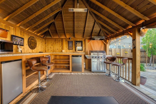 9185 Raytheon Ct, Reno, NV 89506 - view of patio / terrace featuring grilling area and fence