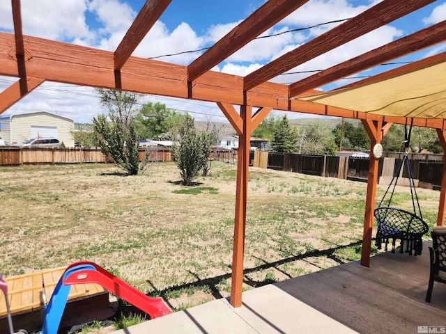 17385 Egret Ln, Reno, NV 89508 - view of yard featuring a pergola