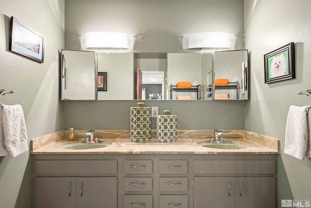 full bath with double vanity
