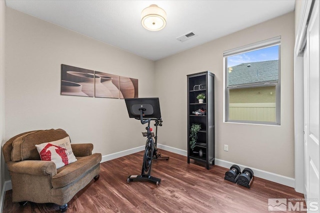 11129 Bandero Heights Ln, Reno, NV 89521 - exercise room with wood finished floors and baseboards
