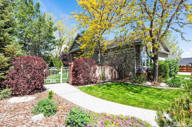 971 Fieldgate Way, Gardnerville, NV 89460 - view of yard featuring a gate