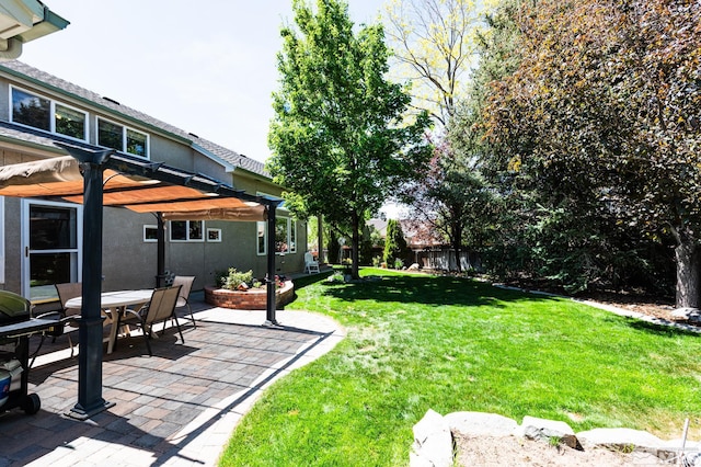 971 Fieldgate Way, Gardnerville, NV 89460 - view of yard featuring a pergola and a patio area
