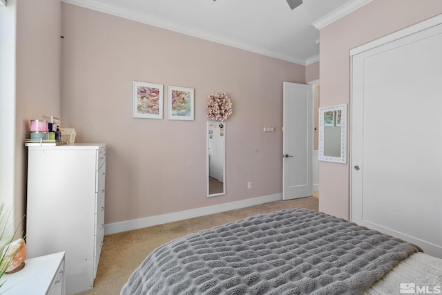 1009 Tremolite, Reno, NV 89511 - bedroom featuring crown molding, light carpet, and baseboards