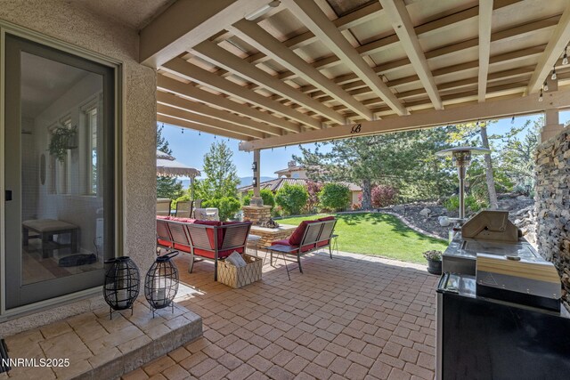 10286 Morning Song Trl, Reno, NV 89511 - view of patio / terrace featuring a grill