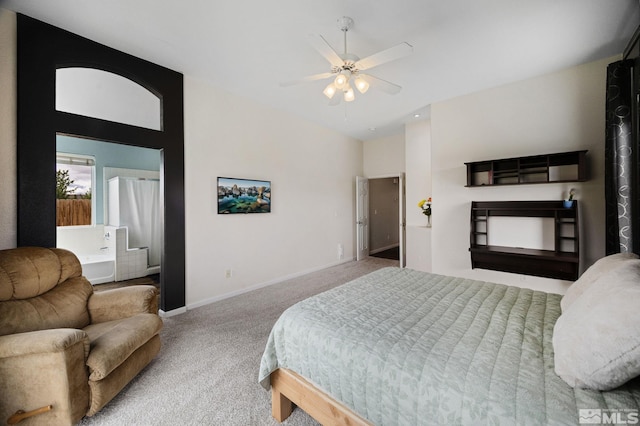 1523 Riverpark Pkwy, Dayton, NV 89403 - carpeted bedroom featuring baseboards and a ceiling fan