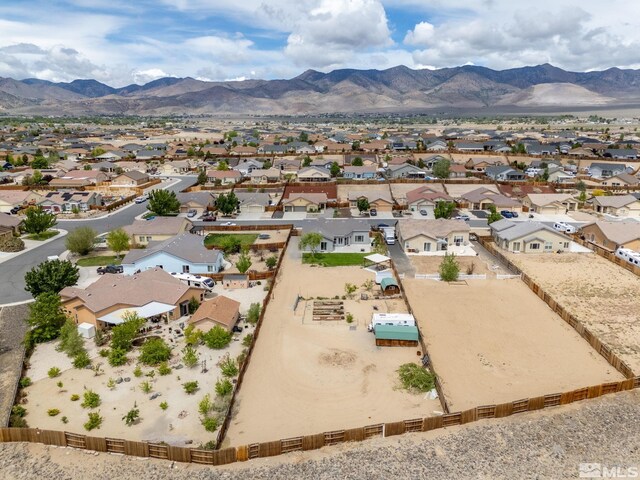 1523 Riverpark Pkwy, Dayton, NV 89403 - aerial view of residential area featuring mountains