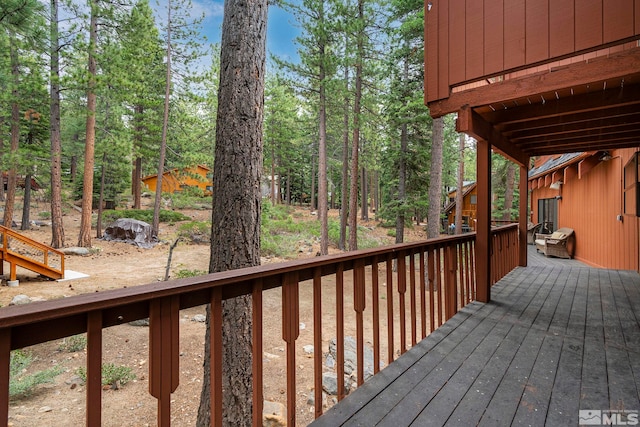 view of wooden terrace