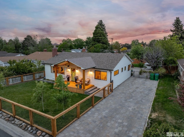 2480 Idlewild Dr, Reno, NV 89509 - bungalow featuring driveway, a shingled roof, and a chimney
