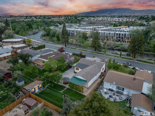 2480 Idlewild Dr, Reno, NV 89509 - aerial view at dusk of a mountain view and a residential view