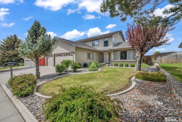 5245 Canyon View Dr, Sparks, NV 89436 - traditional-style home with an attached garage and driveway