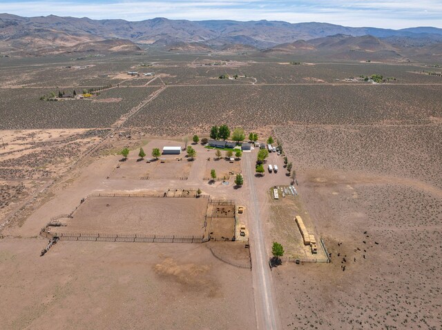 4800 Amy Rd, Reno, NV 89510 - aerial overview of property's location with rural landscape, mountains, and a desert landscape