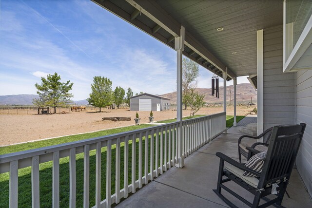 4800 Amy Rd, Reno, NV 89510 - view of patio / terrace featuring a mountain view