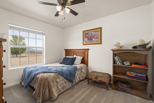 4800 Amy Rd, Reno, NV 89510 - bedroom with carpet, ceiling fan, and baseboards