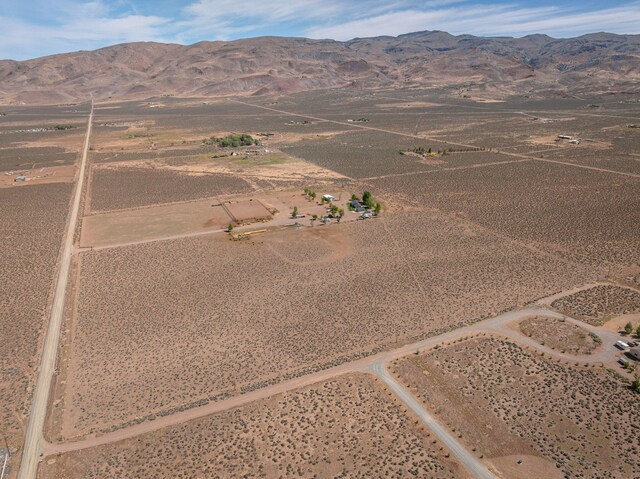 4800 Amy Rd, Reno, NV 89510 - aerial view of property and surrounding area featuring rural landscape, a mountainous background, and a desert landscape