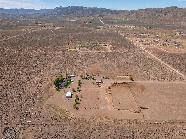 4800 Amy Rd, Reno, NV 89510 - aerial view of property's location with a mountain backdrop and rural landscape