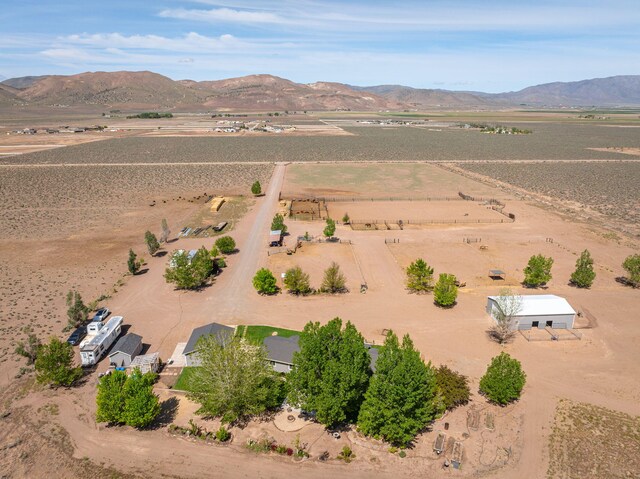 4800 Amy Rd, Reno, NV 89510 - aerial view of sparsely populated area with a mountain backdrop and a desert landscape