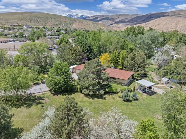295 Andrew Ln, Reno, NV 89521 - aerial view of property and surrounding area with mountains