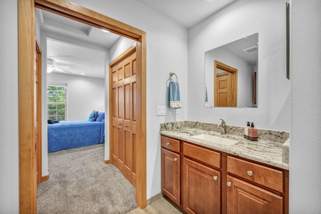 3150 Kings Canyon Rd, Carson City, NV 89703 - ensuite bathroom featuring vanity and ceiling fan