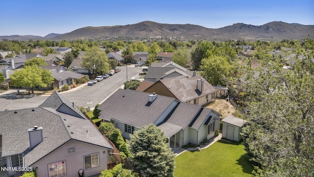 185 Windtree Cir, Carson City, NV 89701 - aerial perspective of suburban area featuring a mountainous background