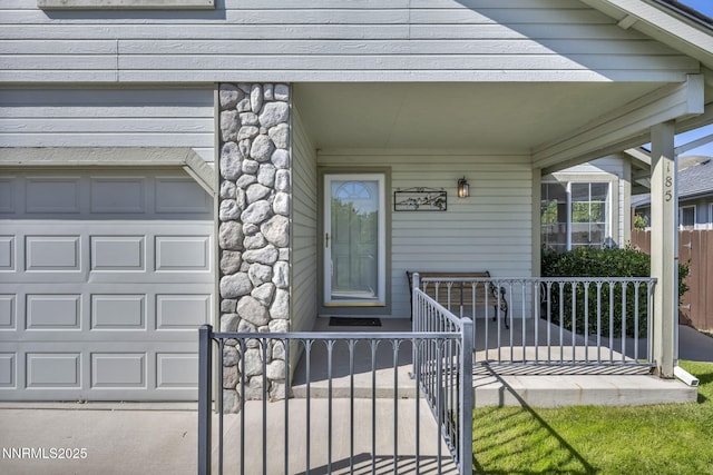 185 Windtree Cir, Carson City, NV 89701 - property entrance with a porch and stone siding