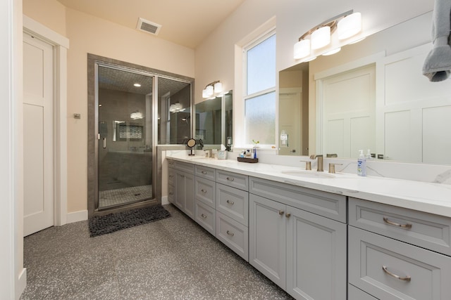 1023 Sun Crest Ct, Gardnerville, NV 89460 - full bath with a stall shower and double vanity