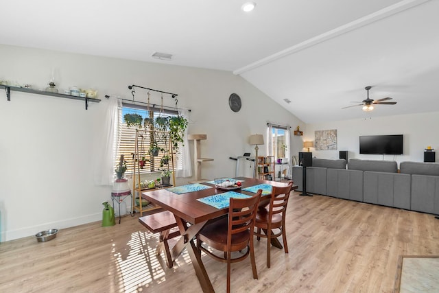 1390 Tule Peak Cir, Carson City, NV 89701 - dining space with light wood finished floors, ceiling fan, baseboards, and recessed lighting