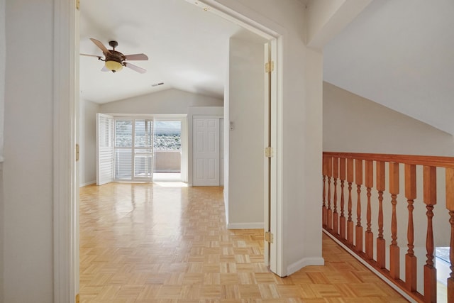 1043 Shenandoah Dr, Carson City, NV 89702 - hall with lofted ceiling and baseboards